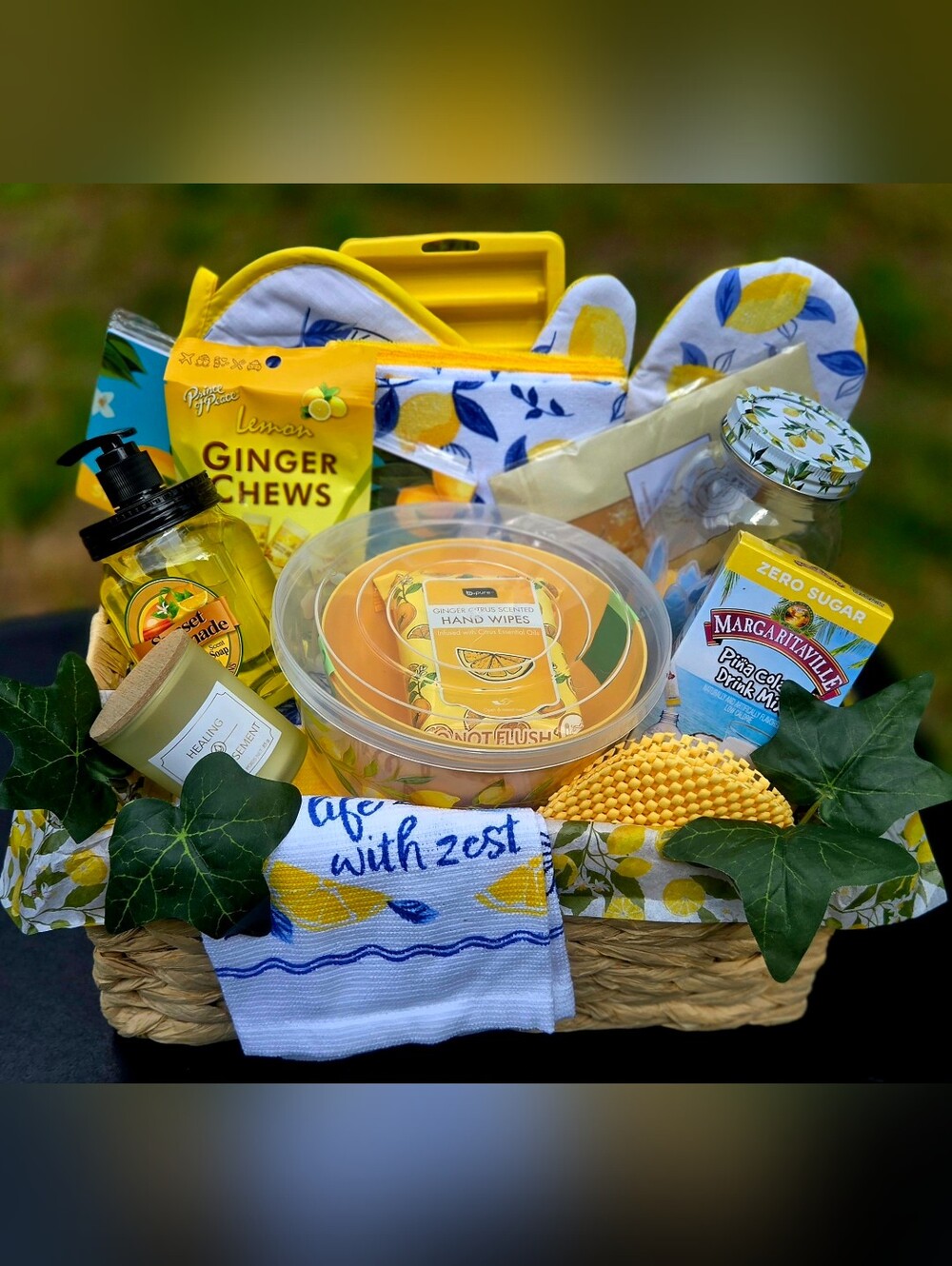 Lemon Themed Basket Bundle